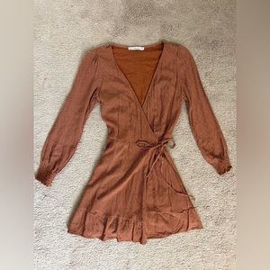 Abercrombie & Fitch Polka Dot Wrap Dress